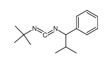 1-tert-butyl-3-(2-methyl-1-phenylpropyl)carbodiimide结构式