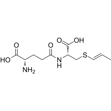 γ-谷氨酰基-S-1-丙烯基半胱氨酸结构式