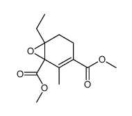 6-Ethyl-2-methyl-7-oxa-bicyclo[4.1.0]hept-2-ene-1,3-dicarboxylic acid dimethyl ester结构式