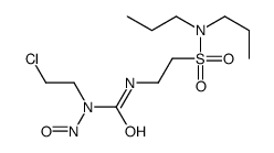 1-(2-chloroethyl)-3-[2-(dipropylsulfamoyl)ethyl]-1-nitrosourea结构式