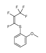 1-methoxy-2-(1,2,3,3,3-pentafluoroprop-1-enylsulfanyl)benzene结构式