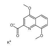 4,8-二甲氧基-2-喹啉羧酸钾结构式
