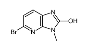 5-溴-1,3-二氢-3-甲基-2H-咪唑并[4,5-b]吡啶-2-酮结构式