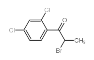 2-溴-1-(2,4-二氯苯基)-1-丙酮结构式