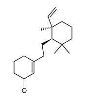 3-[2-((1R,6R)-2,2,6-Trimethyl-6-vinyl-cyclohexyl)-ethyl]-cyclohex-2-enone结构式