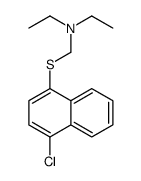 N-[(4-chloronaphthalen-1-yl)sulfanylmethyl]-N-ethylethanamine Structure
