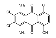 1,4-diamino-2,3,5-trichloro-8-hydroxyanthraquinone结构式