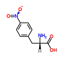 4-硝基-L-苯丙氨酸结构式