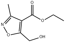 5-(羟甲基)-3-甲基异噁唑-4-羧酸乙酯结构式