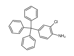 triphenyl(3-chloro-4-aminophenyl)methane Structure