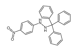 N-(4-nitrophenyl)-N'-(triphenylmethyl)hydrazine结构式