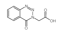 (4-氧代-1,2,3-苯并三嗪-3(4H)-基)乙酸结构式