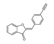 (Z)-4-((3-oxobenzofuran-2(3H)-ylidene)methyl)benzonitrile Structure