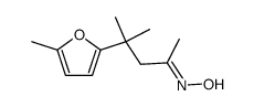 1,1-Dimethyl-1-<5-methyl-furyl-(2)>-butanon-(3)-oxim Structure