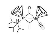 (η5-C5H5)(P(i-Pr)3)Rh(μ-CO)(μ-C=CH2)Mn(CO)(η5-C5H5) Structure