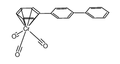 (C6H5C6H4C6H5-p)Cr(CO)3结构式