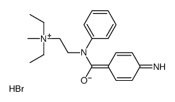 (2-(p-Amino-N-phenylbenzamido)ethyl)diethylmethylammonium bromide Structure
