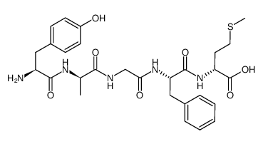 [D-Ala2,DMet5] Enkephalin Structure