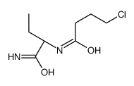 (S)-N-(1-氨基-1-氧代丁-2-基)-4-氯丁酰胺结构式