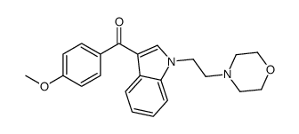 (4-甲氧基苯基)[1-[2-(4-吗啉基)乙基]-1H-吲哚-3-基]-甲酮结构式
