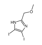 4,5-diiodo-2-(methoxymethyl)-1H-imidazole结构式