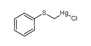 ((phenylthio)methyl)mercury(II) chloride Structure