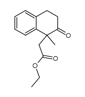 Ethyl 1-Methyl-2-oxo-1,2,3,4-tetrahydronaphthalen-1-yl Acetate结构式