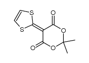 5-(1,3-dithiol-2-ylidene)-2,2-dimethyl-1,3-dioxane-4,6-dione Structure