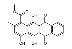 4,5,12-trihydroxy-2-methyl-1-methoxycarbonylnaphthacene-6,11-quinone Structure