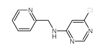 6-Chloro-N-(2-pyridinylmethyl)-4-pyrimidinamine结构式