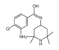 3-amino-4-chloro-N-(2,2,6,6-tetramethylpiperidin-4-yl)benzamide结构式