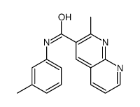 2-methyl-N-(3-methylphenyl)-1,8-naphthyridine-3-carboxamide结构式