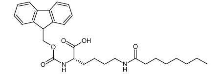 Fmoc-Lys(Octanoyl)-OH Structure