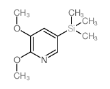 2,3-二甲氧基-5-(三甲基甲硅烷基)吡啶结构式