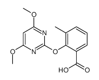 2-(4,6-dimethoxypyrimidin-2-yl)oxy-3-methylbenzoic acid Structure