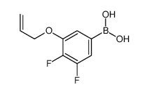 (3,4-difluoro-5-prop-2-enoxyphenyl)boronic acid结构式