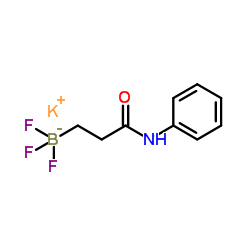 Potassium (3-anilino-3-oxopropyl)(trifluoro)borate(1-)结构式