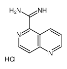 1,6-naphthyridine-5-carboximidamide,hydrochloride Structure