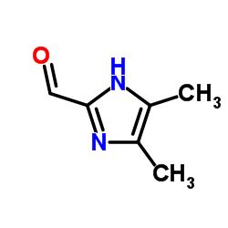 4,5-二甲基-1H-咪唑-2-甲醛结构式
