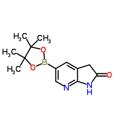 5-(tetramethyl-1,3,2-dioxaborolan-2-yl)-1H,2H,3H-pyrrolo[2,3-b]pyridin-2-one Structure