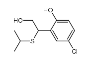 4-chloro-2-[2-hydroxy-1-(isopropylthio)ethyl]phenol结构式