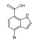 1H-Indole-7-carboxylic acid, 4-bromo- Structure