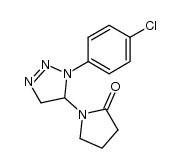 1-(3-Chlorophenyl)-5-(2-oxo-1-pyrrolidinyl)-1,2,3-triazoline结构式