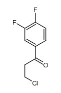 3-chloro-1-(3',4'-difluorophenyl)-propan-1-one Structure