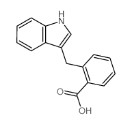 Benzoic acid,2-(1H-indol-3-ylmethyl)-结构式