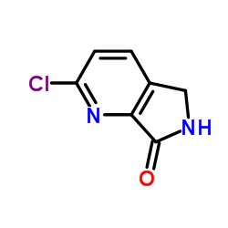 7H-Pyrrolo[3,4-b]pyridin-7-one, 2-chloro-5,6-dihydro- Structure