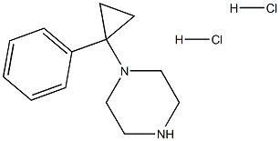 1-(1-苯基环丙基)哌嗪二盐酸盐结构式