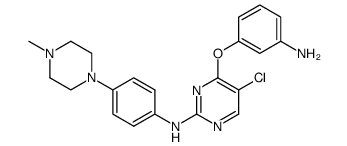 4-(3-aminophenoxy)-5-chloro-N-(4-(4-methylpiperazin-1-yl)phenyl)pyrimidin-2-amine Structure