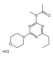 N-methyl-N-(4-morpholin-4-yl-6-propyl-1,3,5-triazin-2-yl)acetamide,hydrochloride结构式