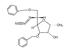 3,6-di-O-benzyl-5-azido-5-deoxy-α/β-D-glucofuranose结构式